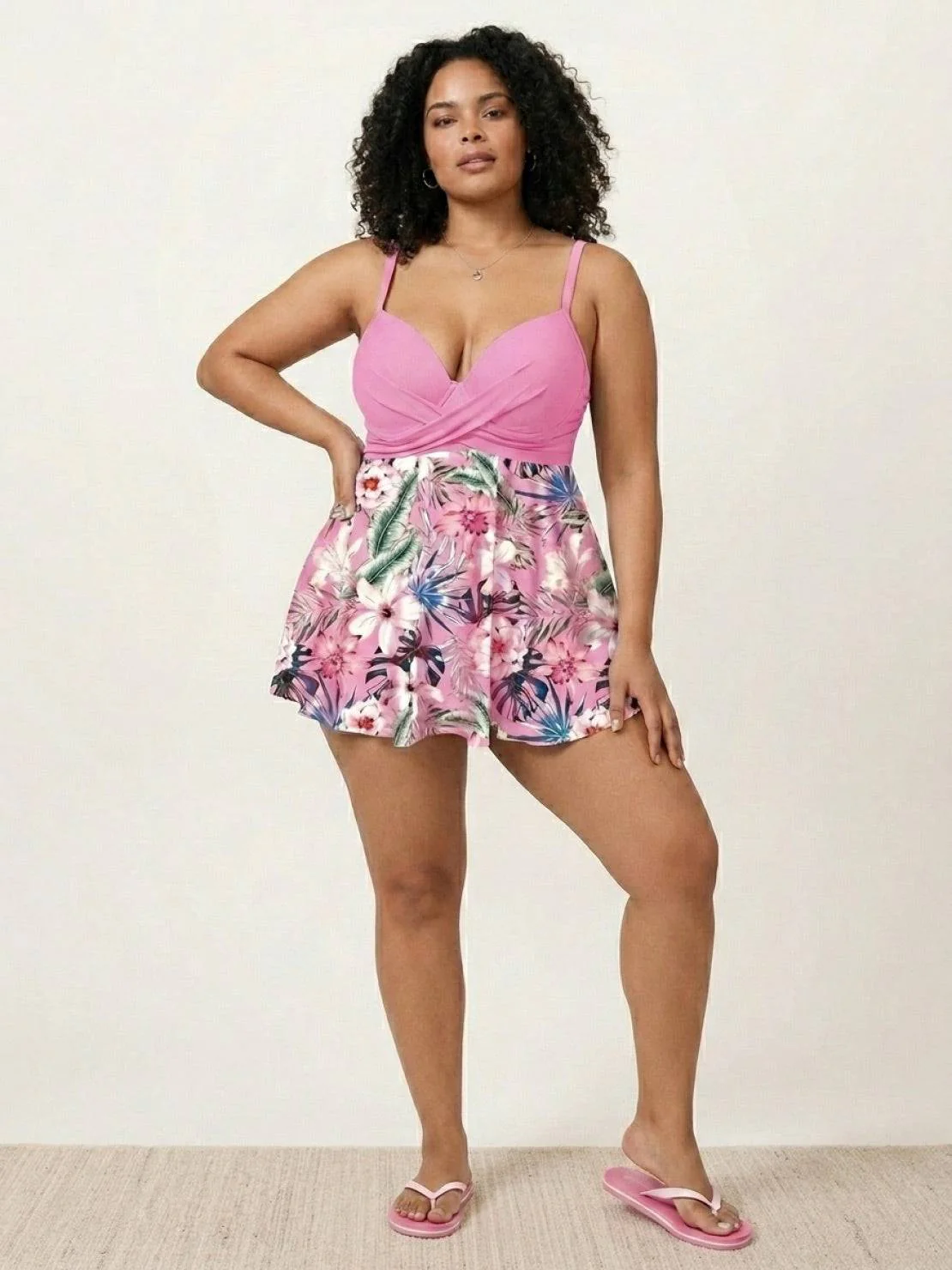 Tropical Crossover Skirted Swimwear - Image 10