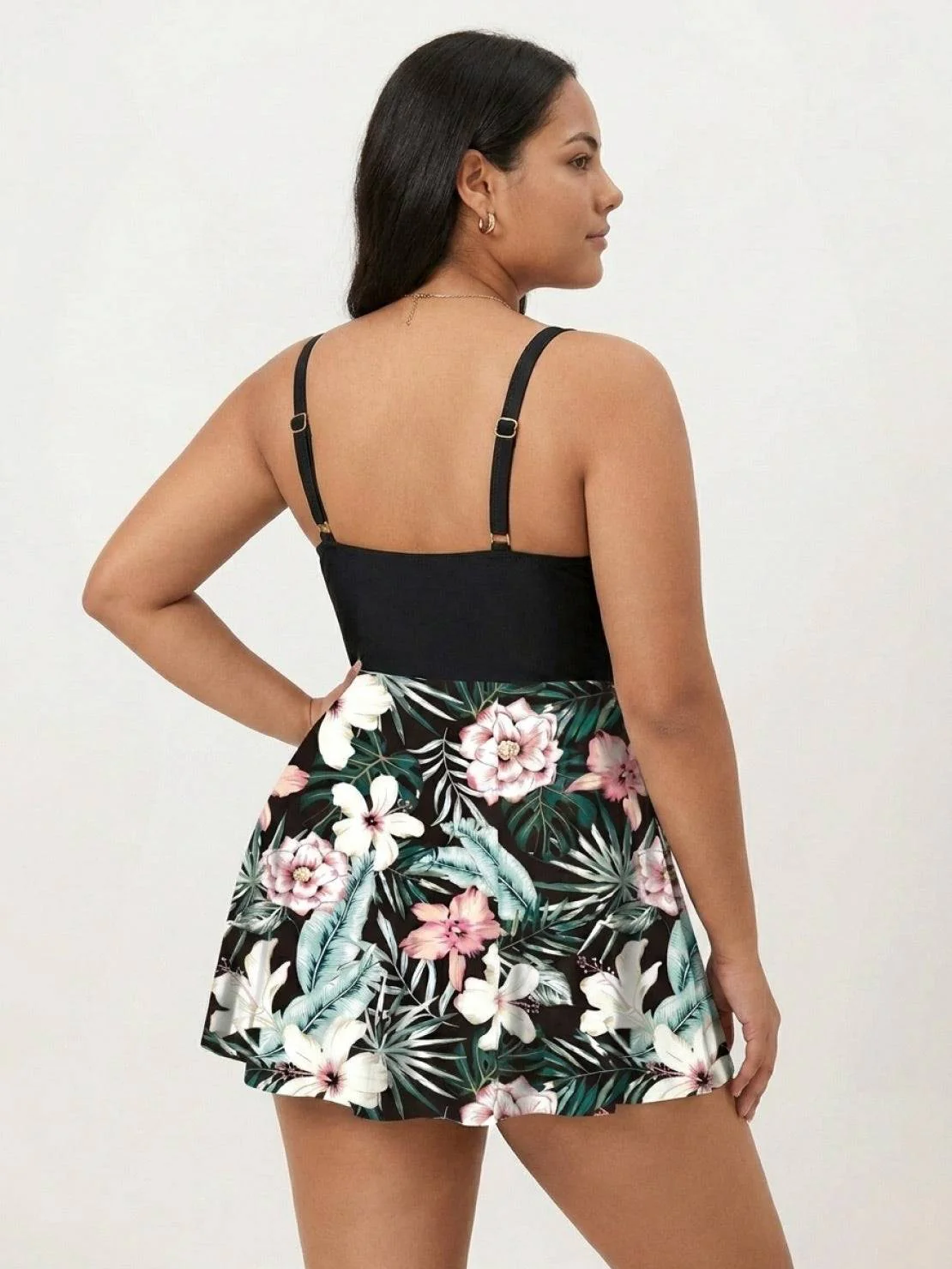 Tropical Crossover Skirted Swimwear - Image 15
