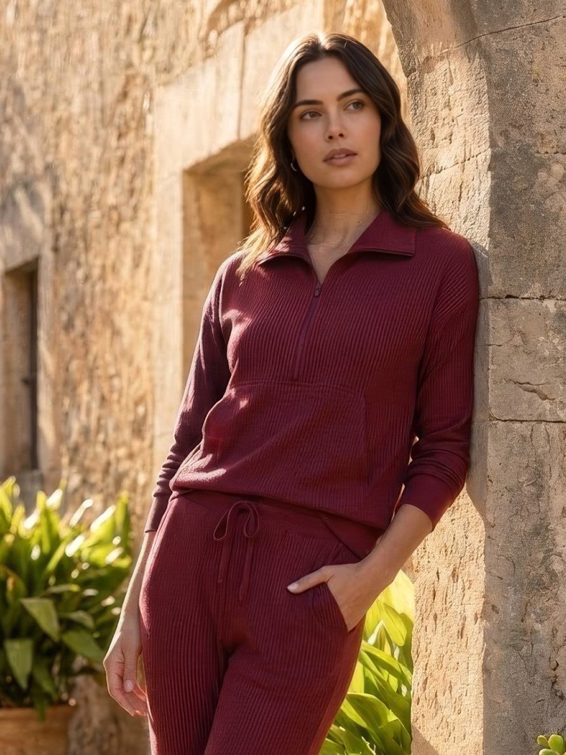 Unisex Half-Zip Sweat Set - Image 21