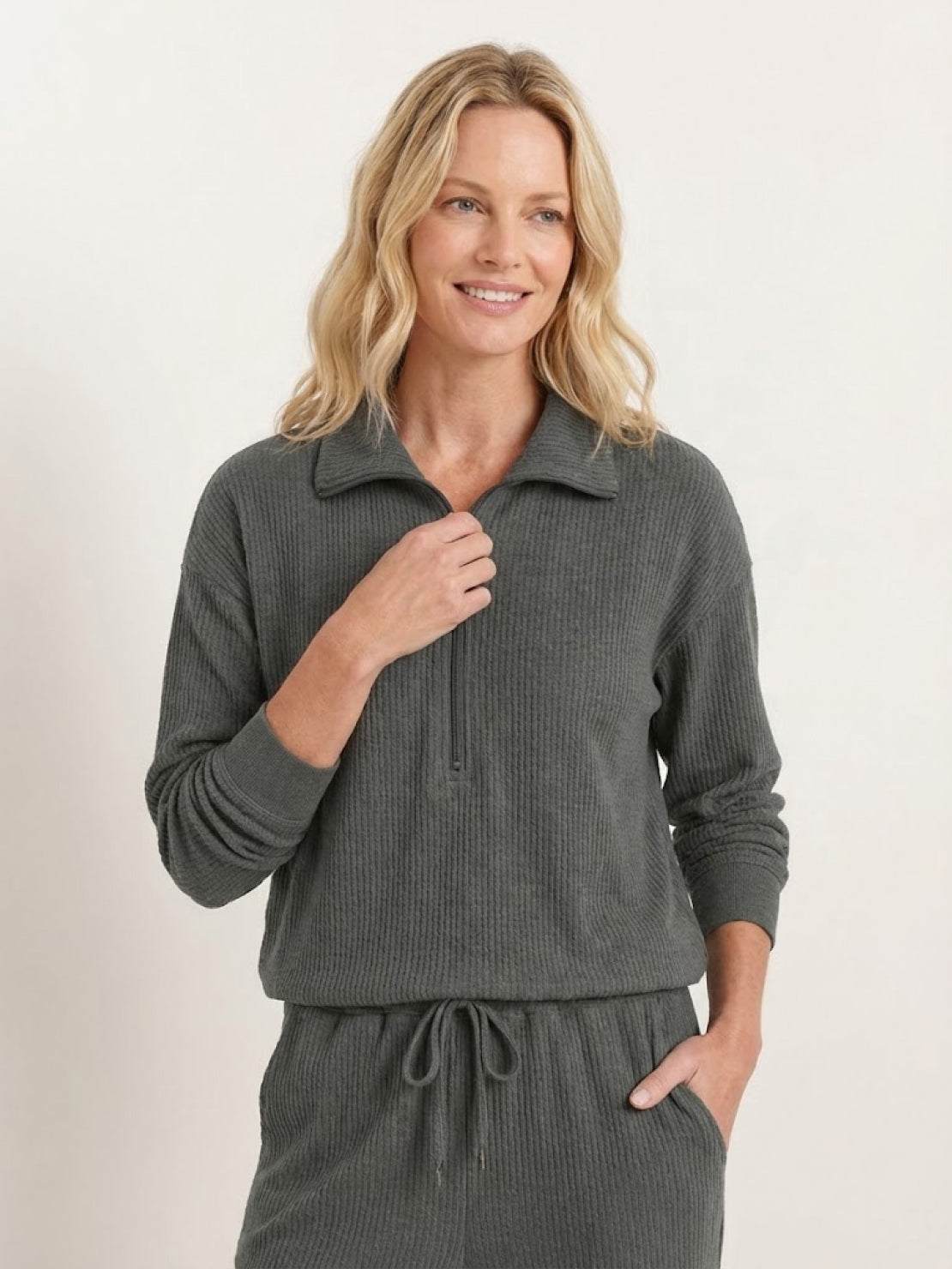 Unisex Half-Zip Sweat Set - Image 35