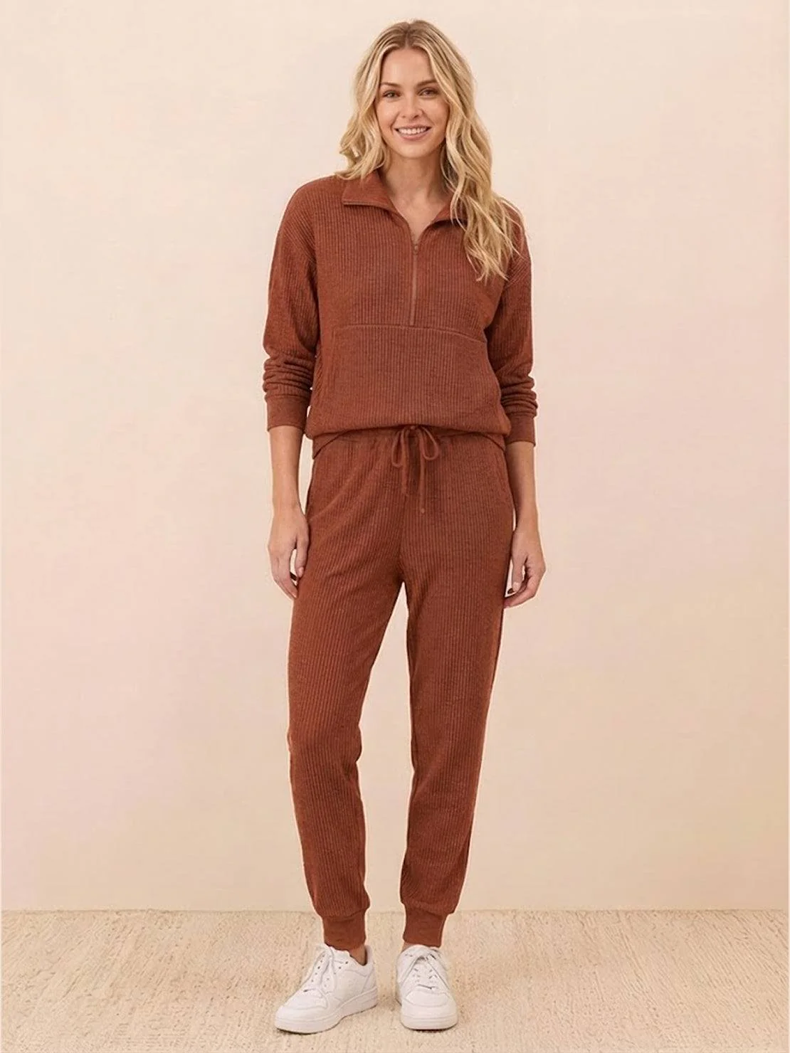 Unisex Half-Zip Sweat Set - Image 55