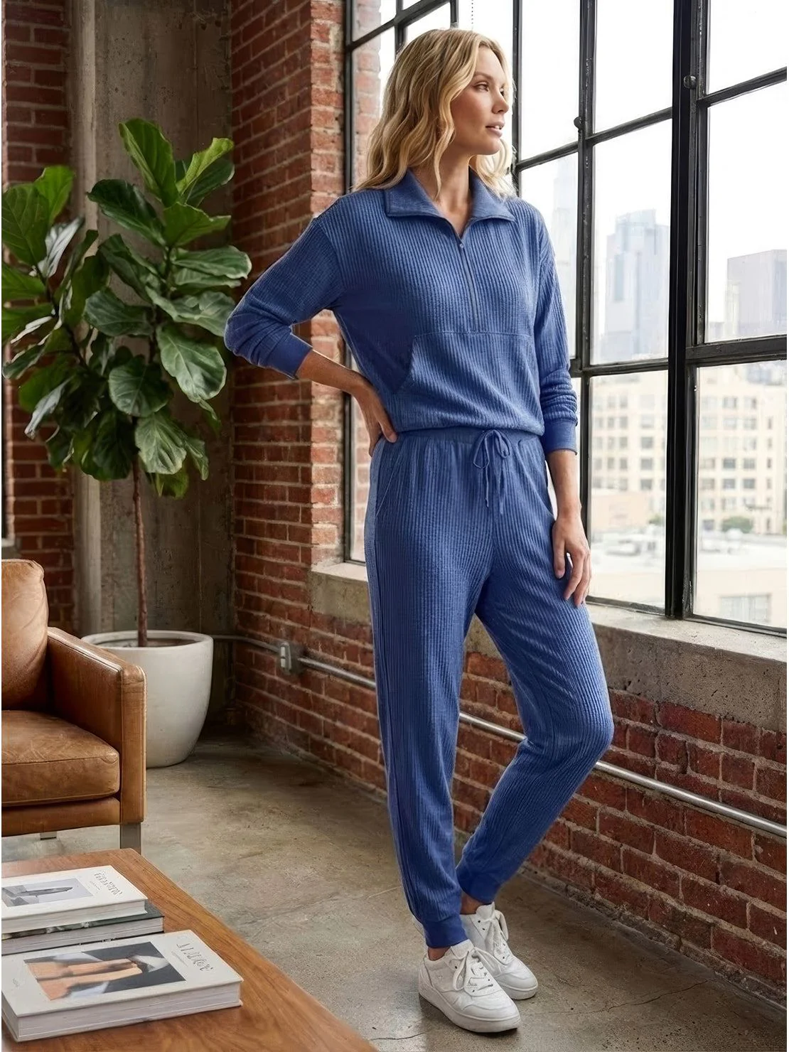 Unisex Half-Zip Sweat Set - Image 9