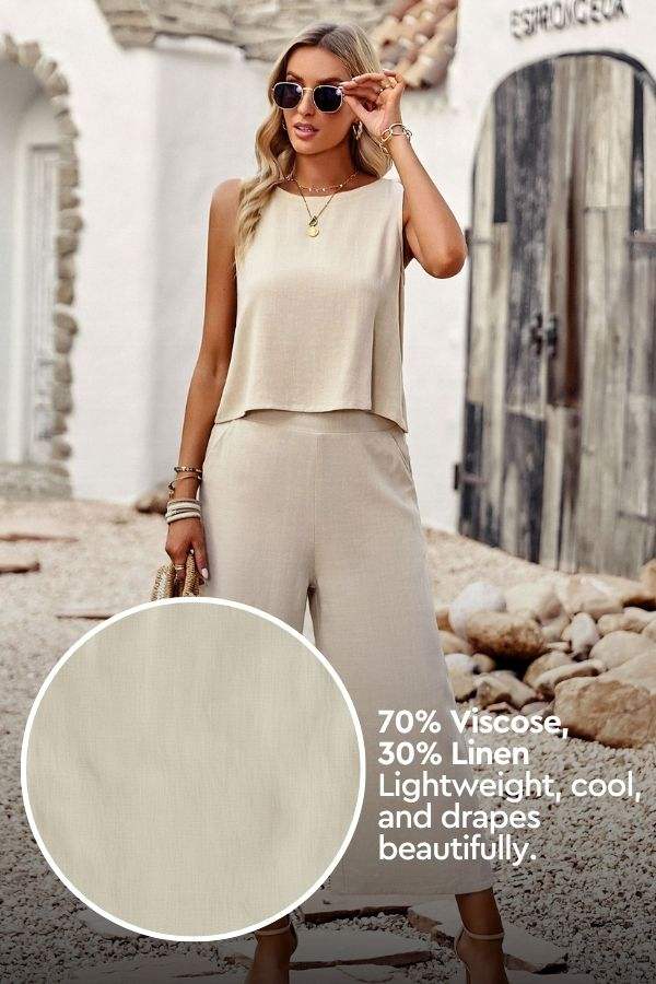 Villa Lounge Linen Two-Piece Set - Image 3
