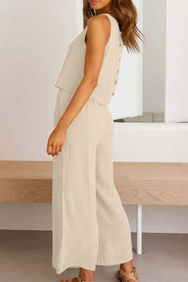 Villa Lounge Linen Two-Piece Set - Image 4