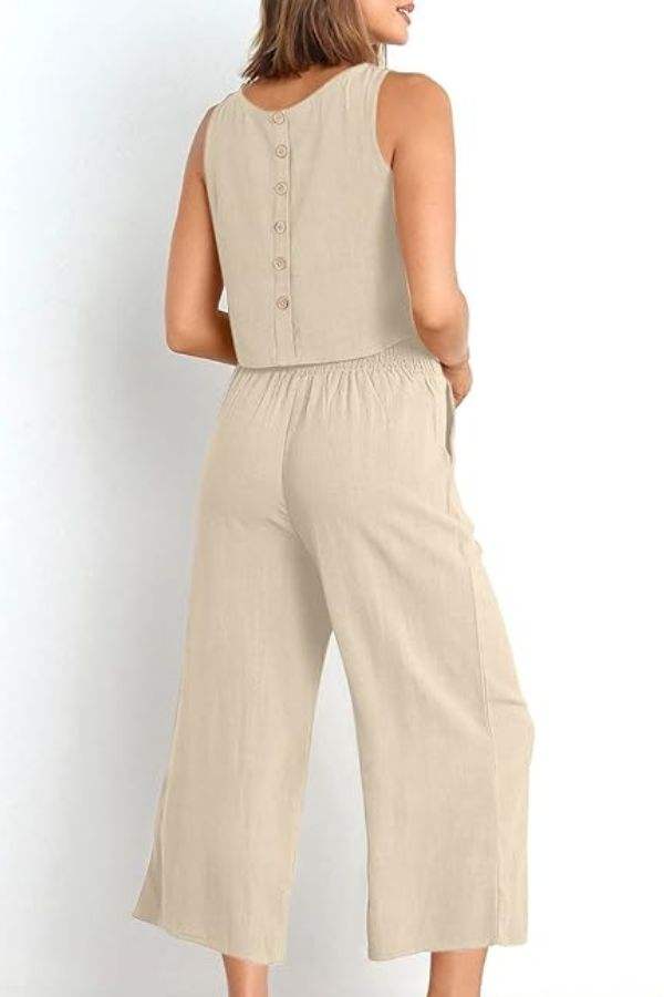 Villa Lounge Linen Two-Piece Set - Image 5