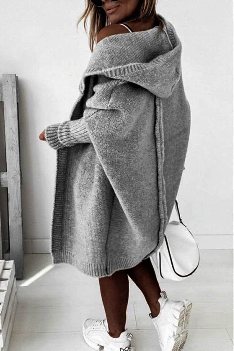 Warm Oversized Hooded Cardigan - Image 9