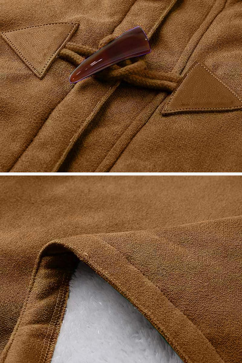 Warm Toggle Button Hooded Coat - Image 13