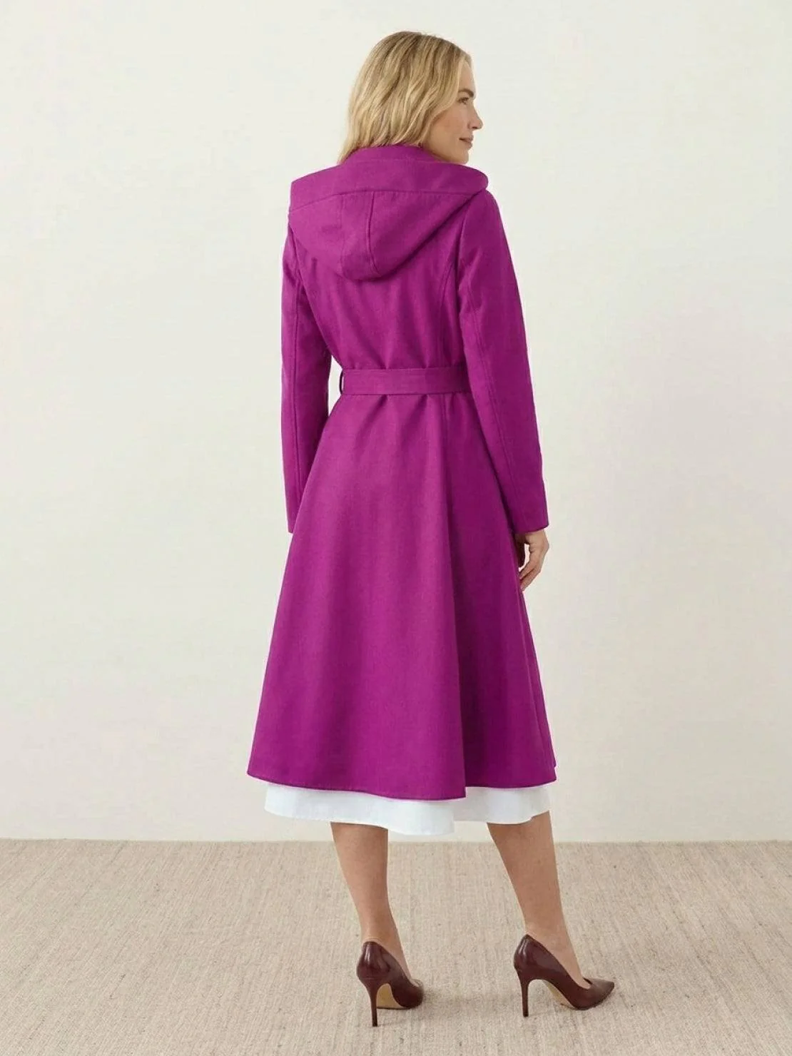 Water-Repellent Rain & Shine A-Line Hooded Raincoat - Image 3