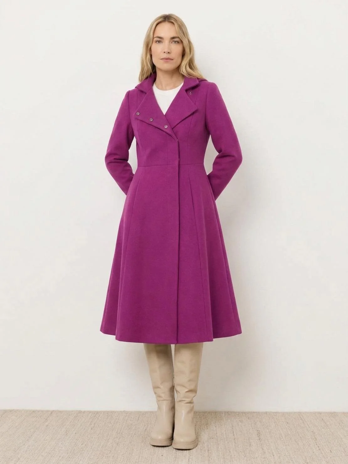 Water-Repellent Rain & Shine A-Line Hooded Raincoat - Image 4