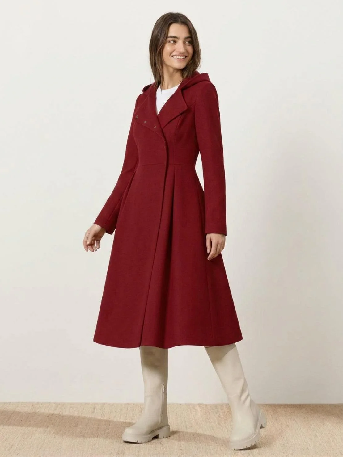 Water-Repellent Rain & Shine A-Line Hooded Raincoat - Image 40