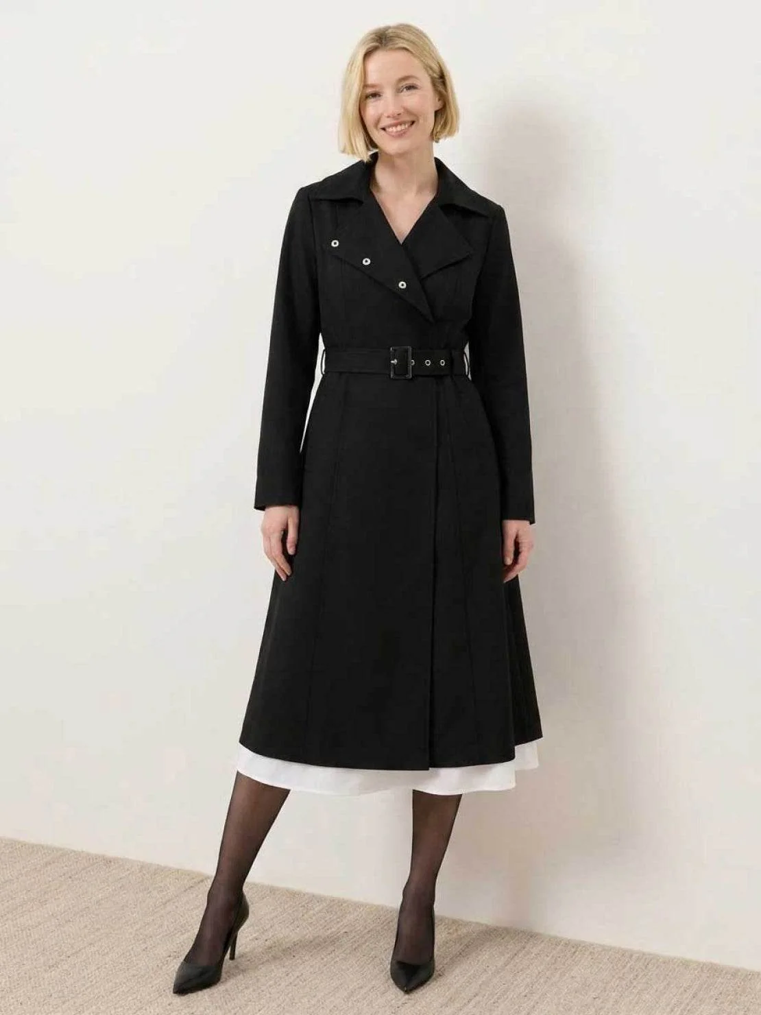 Water-Repellent Rain & Shine A-Line Hooded Raincoat - Image 7