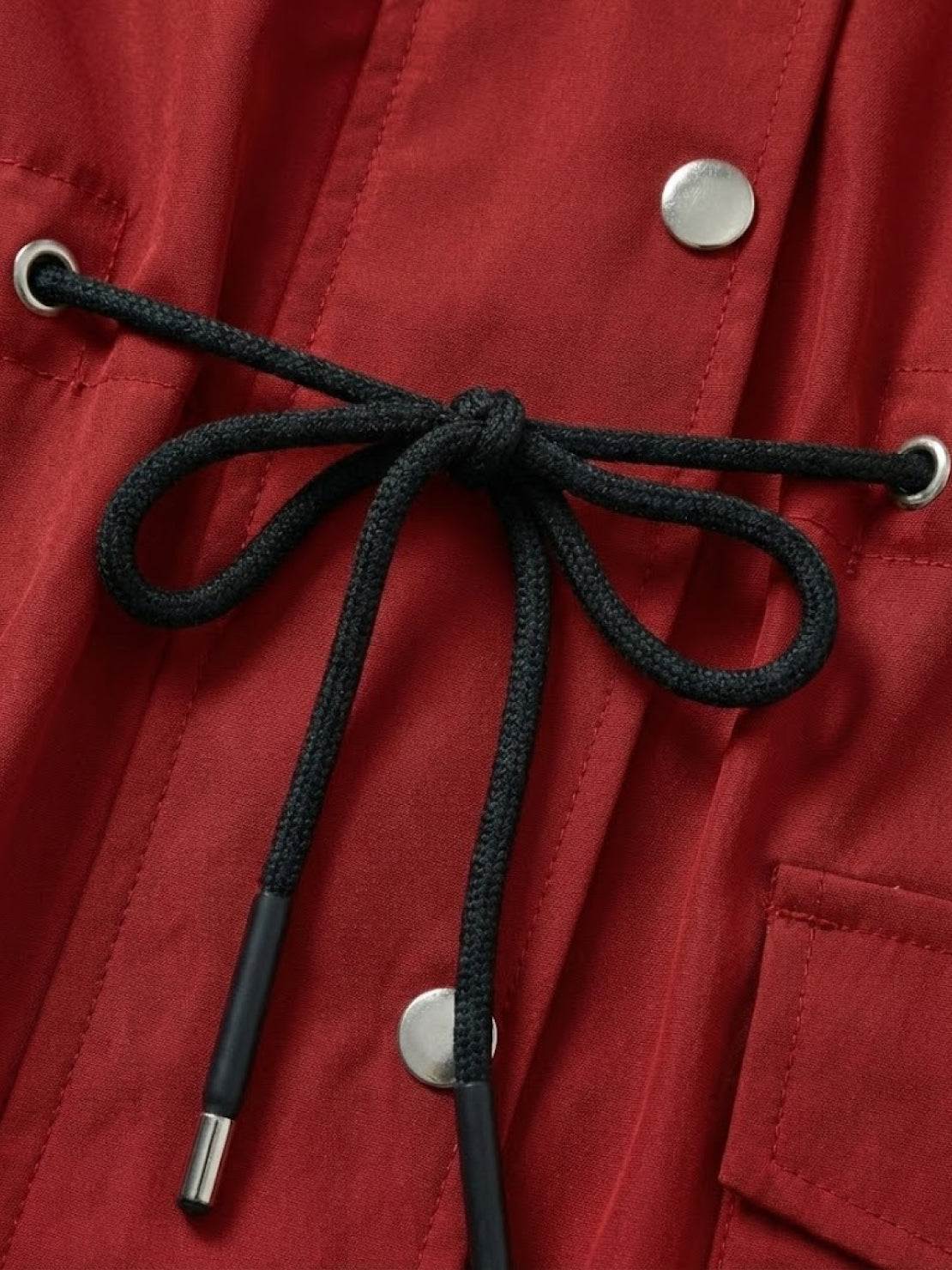 Water Resistant Hooded Striped Windbreaker Rain Jacket - Image 18