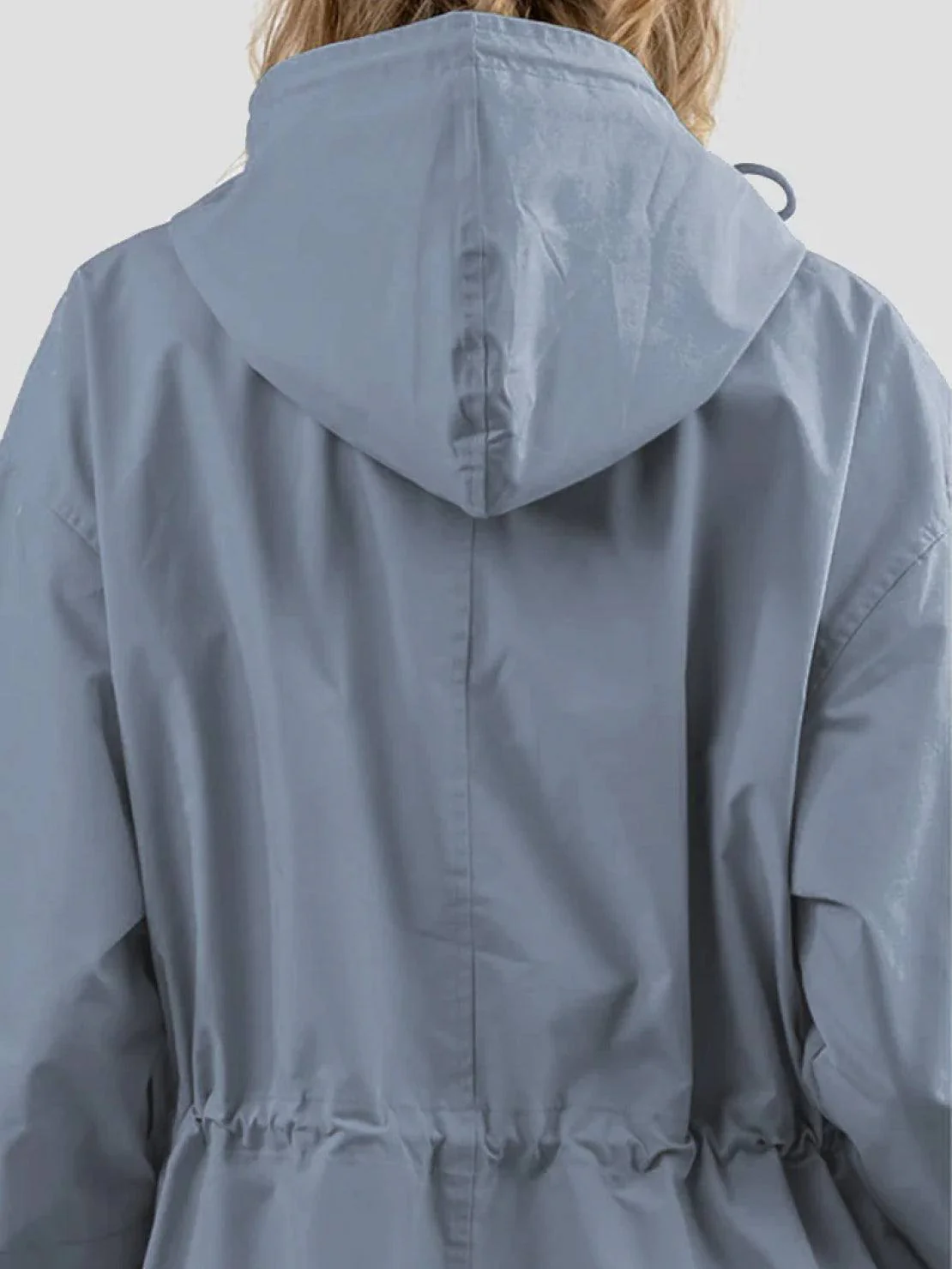 Water Resistant Oversized Hooded Windbreaker Rain Jacket - Image 66