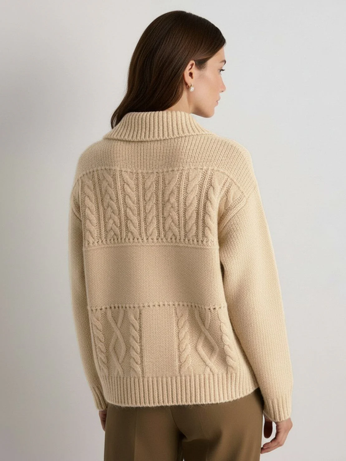 Wool-Blend Button-Front Cardigan - Image 10