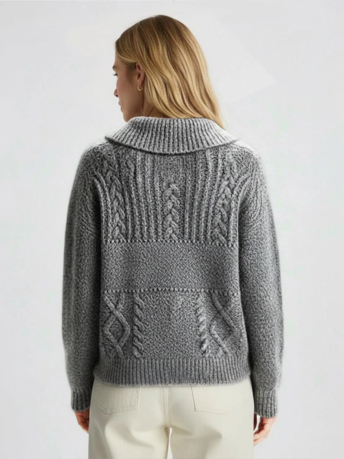 Wool-Blend Button-Front Cardigan - Image 17