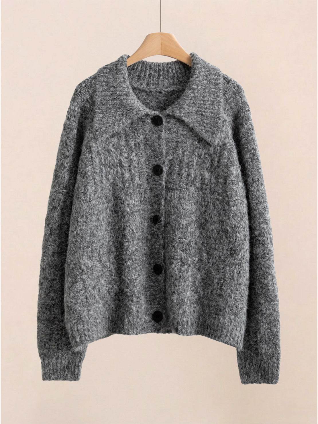 Wool-Blend Button-Front Cardigan - Image 19