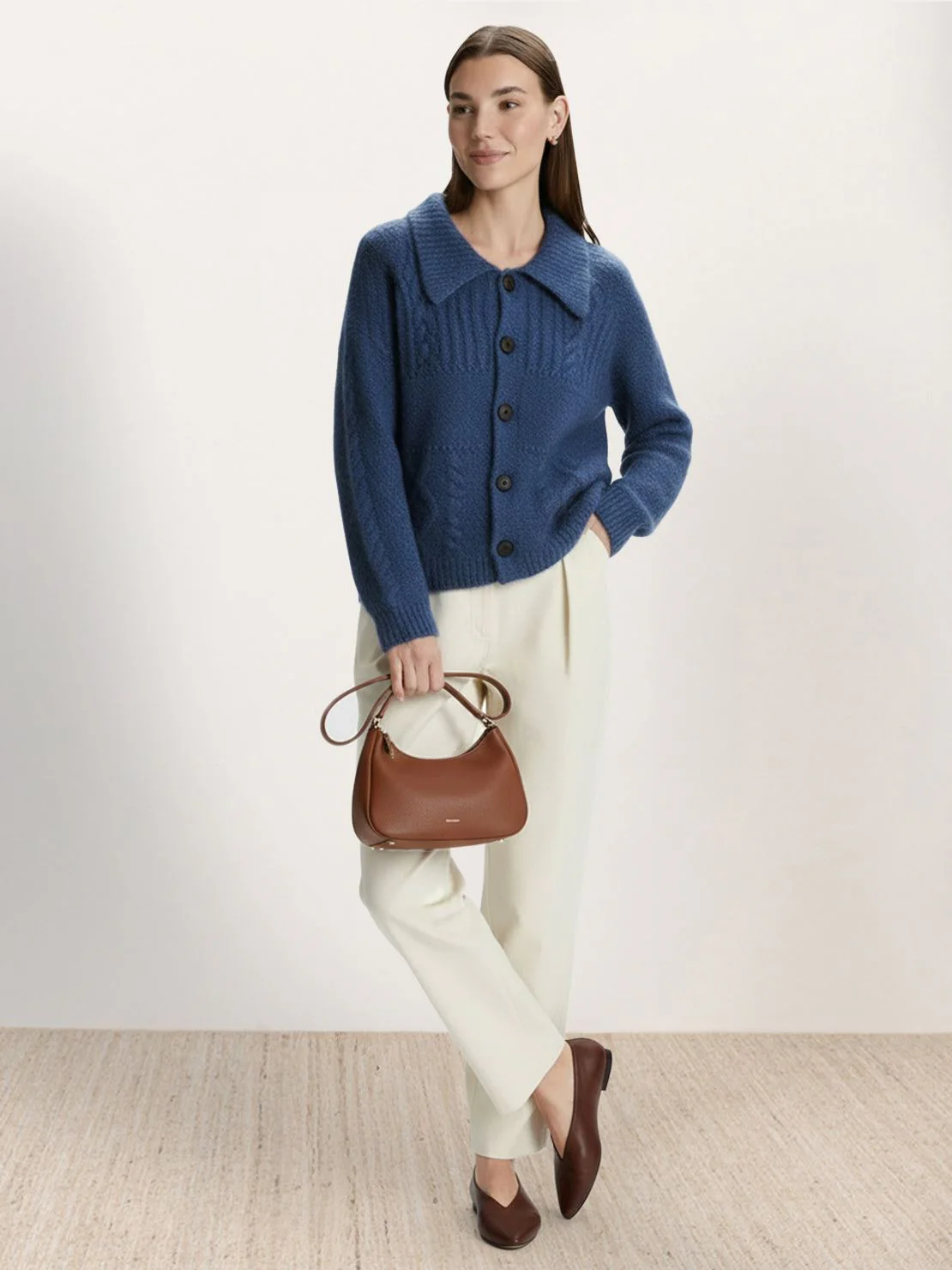 Wool-Blend Button-Front Cardigan - Image 25