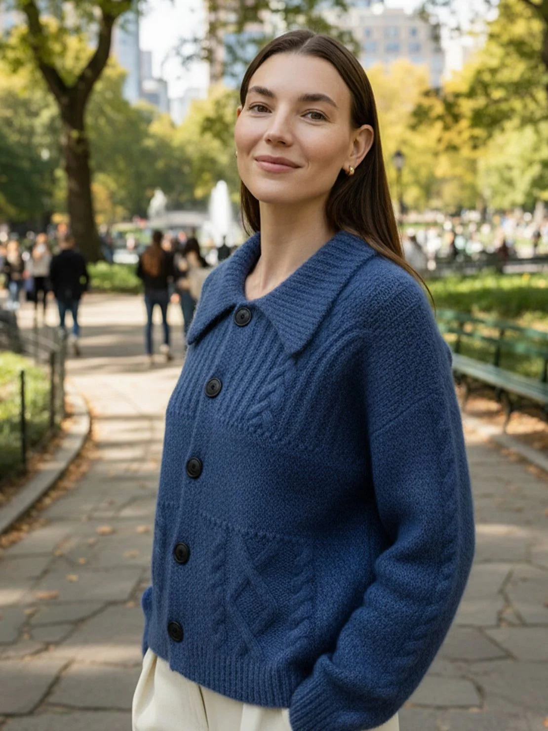 Wool-Blend Button-Front Cardigan - Image 26
