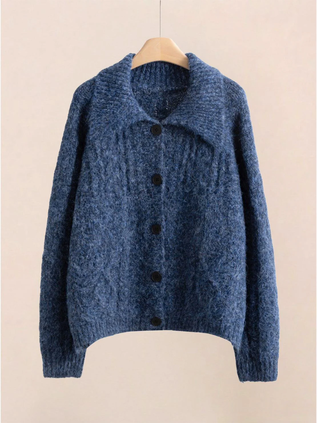 Wool-Blend Button-Front Cardigan - Image 27