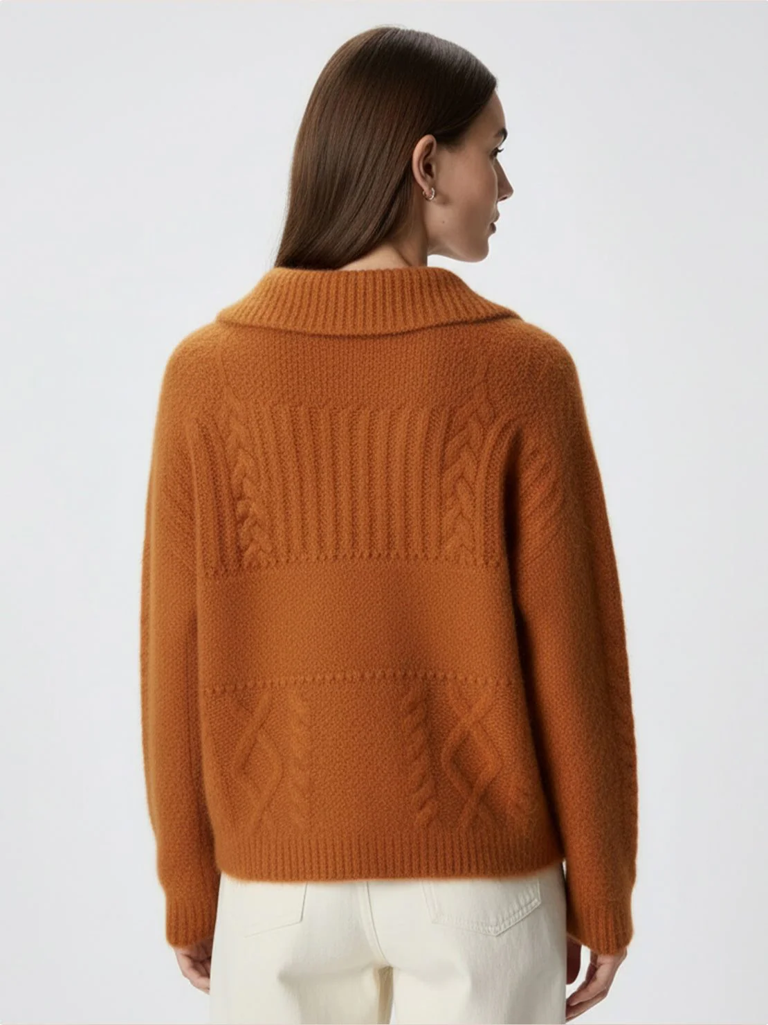 Wool-Blend Button-Front Cardigan - Image 3