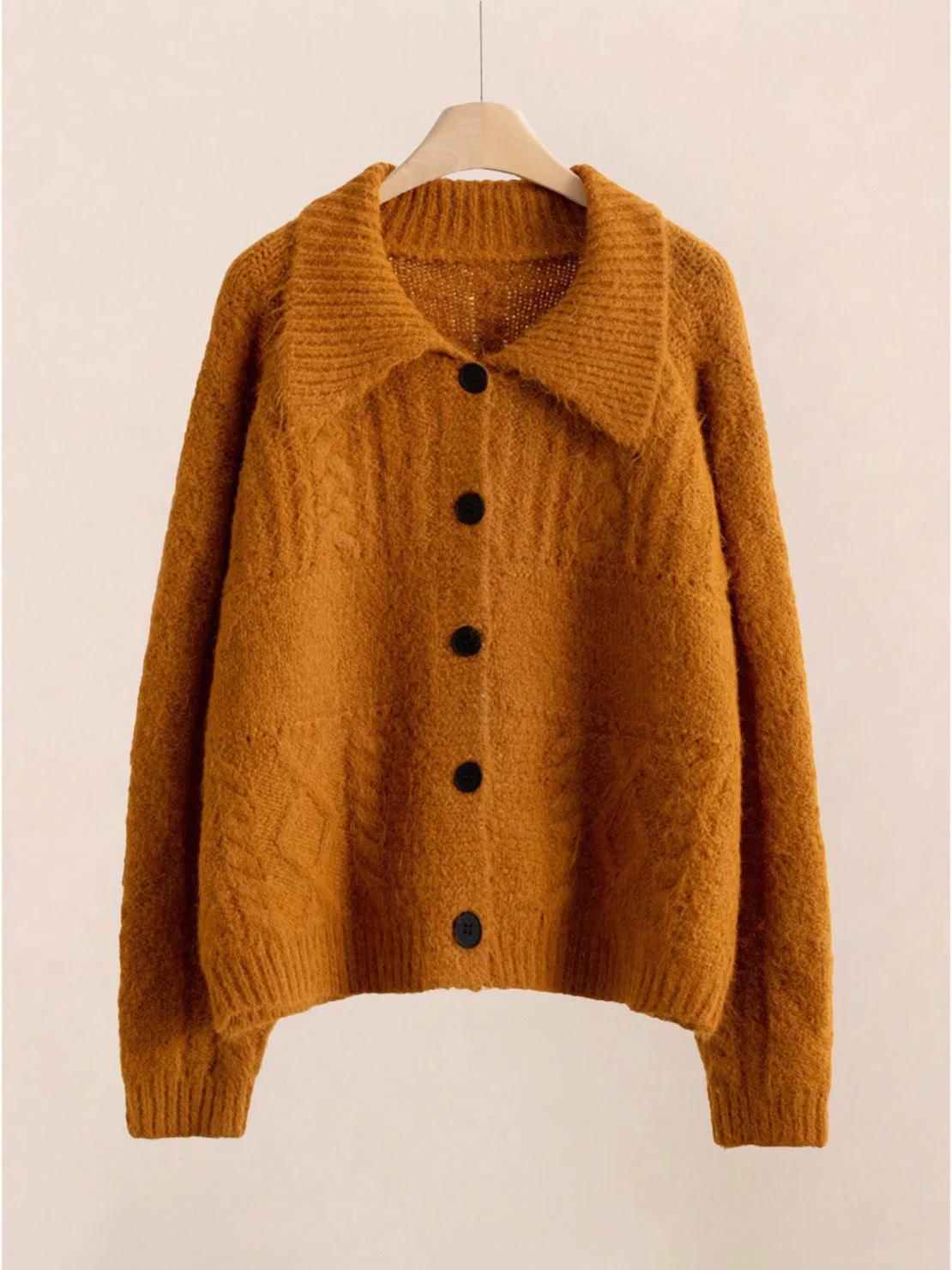 Wool-Blend Button-Front Cardigan - Image 6