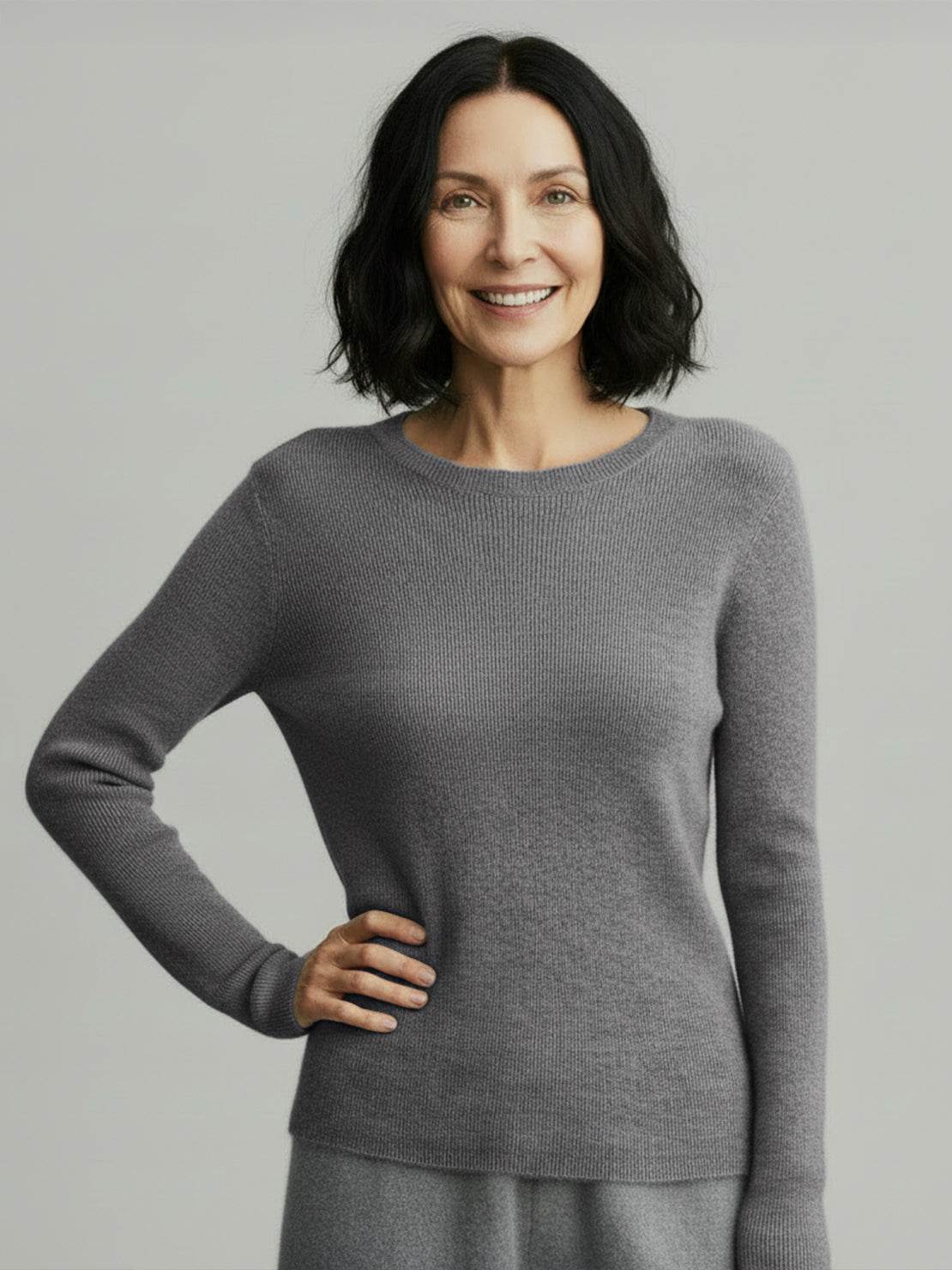 Wool-Cashmere Round Neck Pullover - Image 13