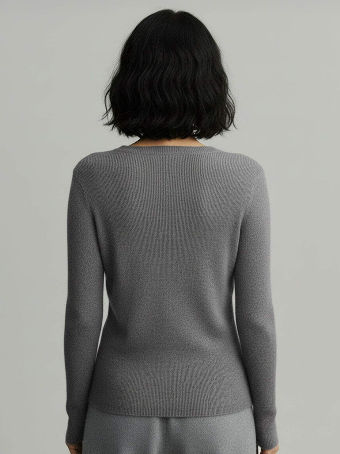 Wool-Cashmere Round Neck Pullover - Image 15