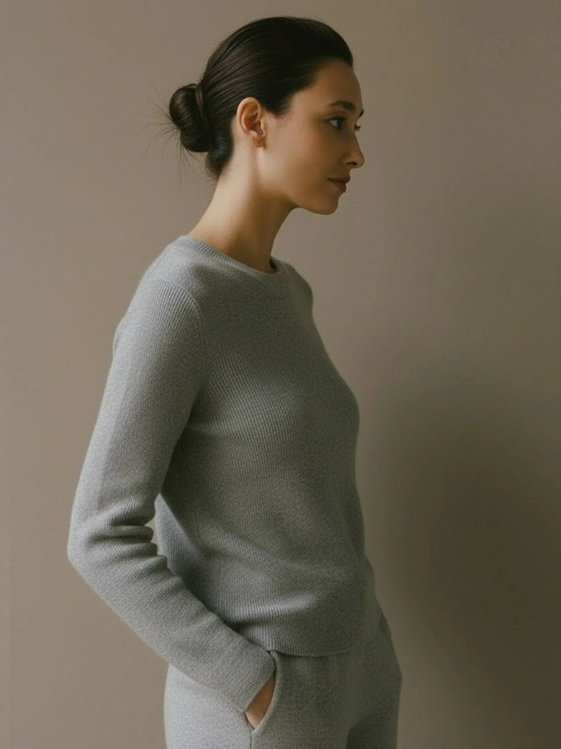 Wool-Cashmere Round Neck Pullover - Image 20