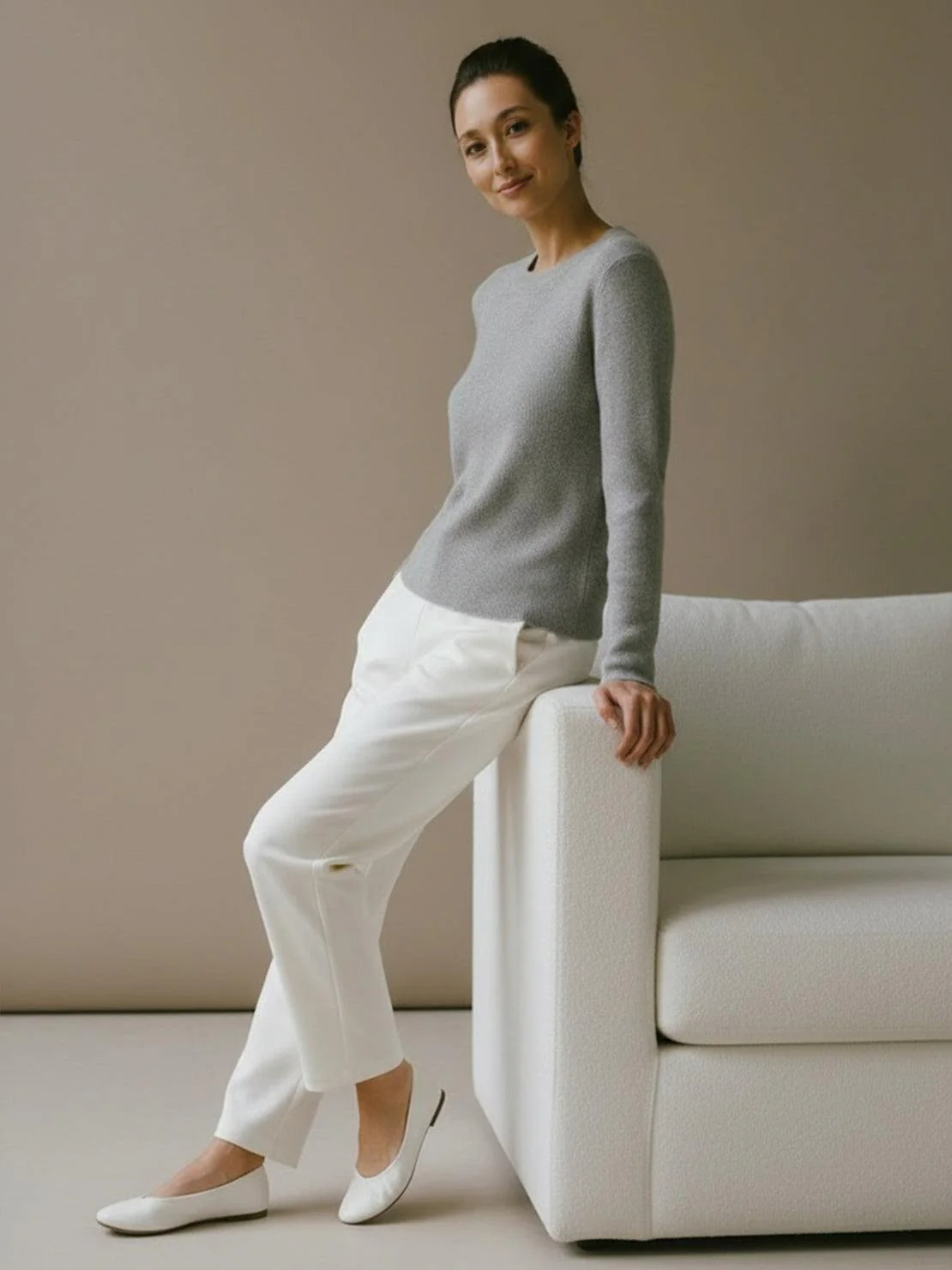 Wool-Cashmere Round Neck Pullover - Image 22