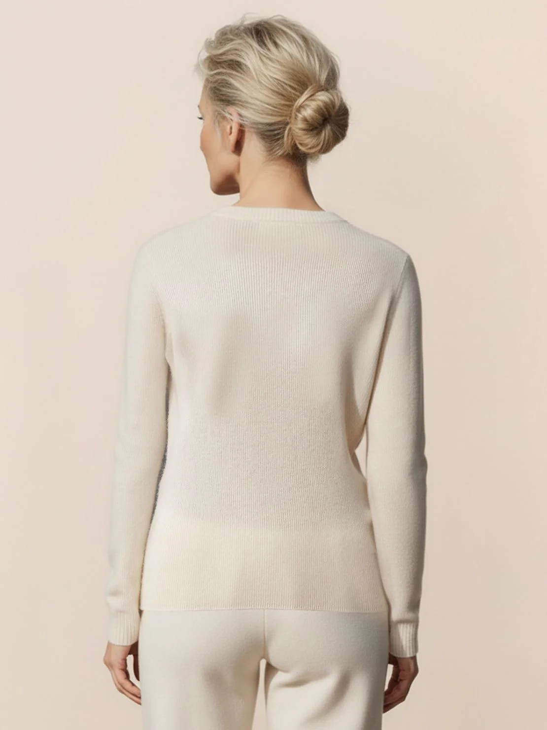 Wool-Cashmere Round Neck Pullover - Image 27