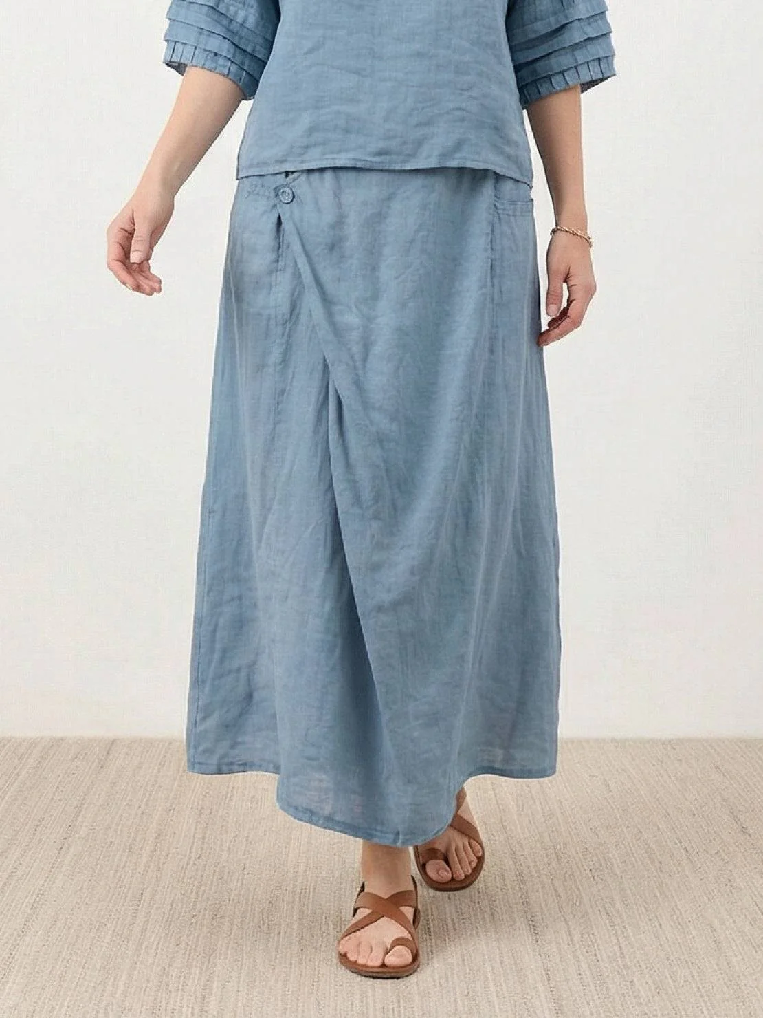 Wrap Skirt Two-Piece Set - Image 4
