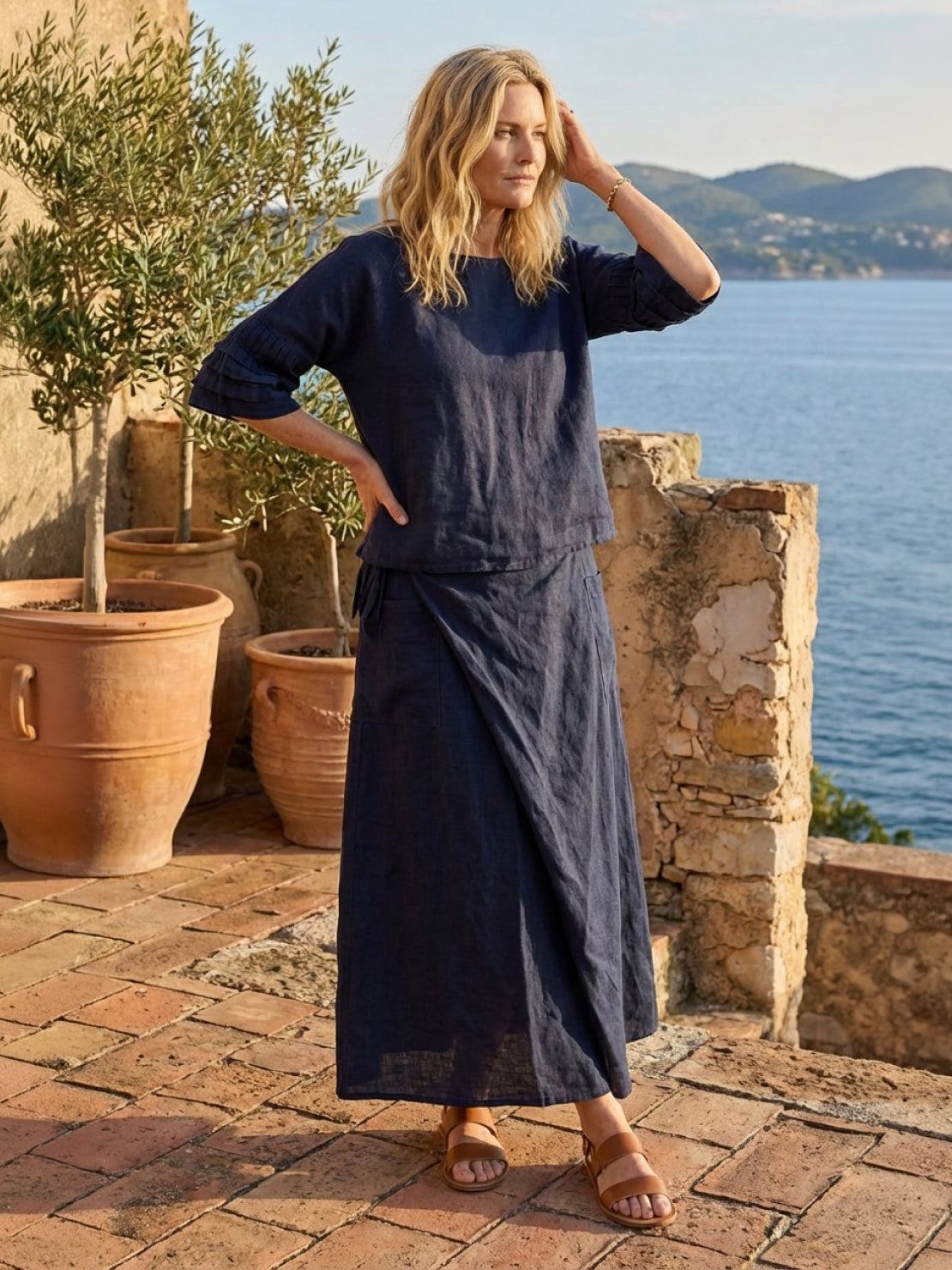 Wrap Skirt Two-Piece Set - Image 7