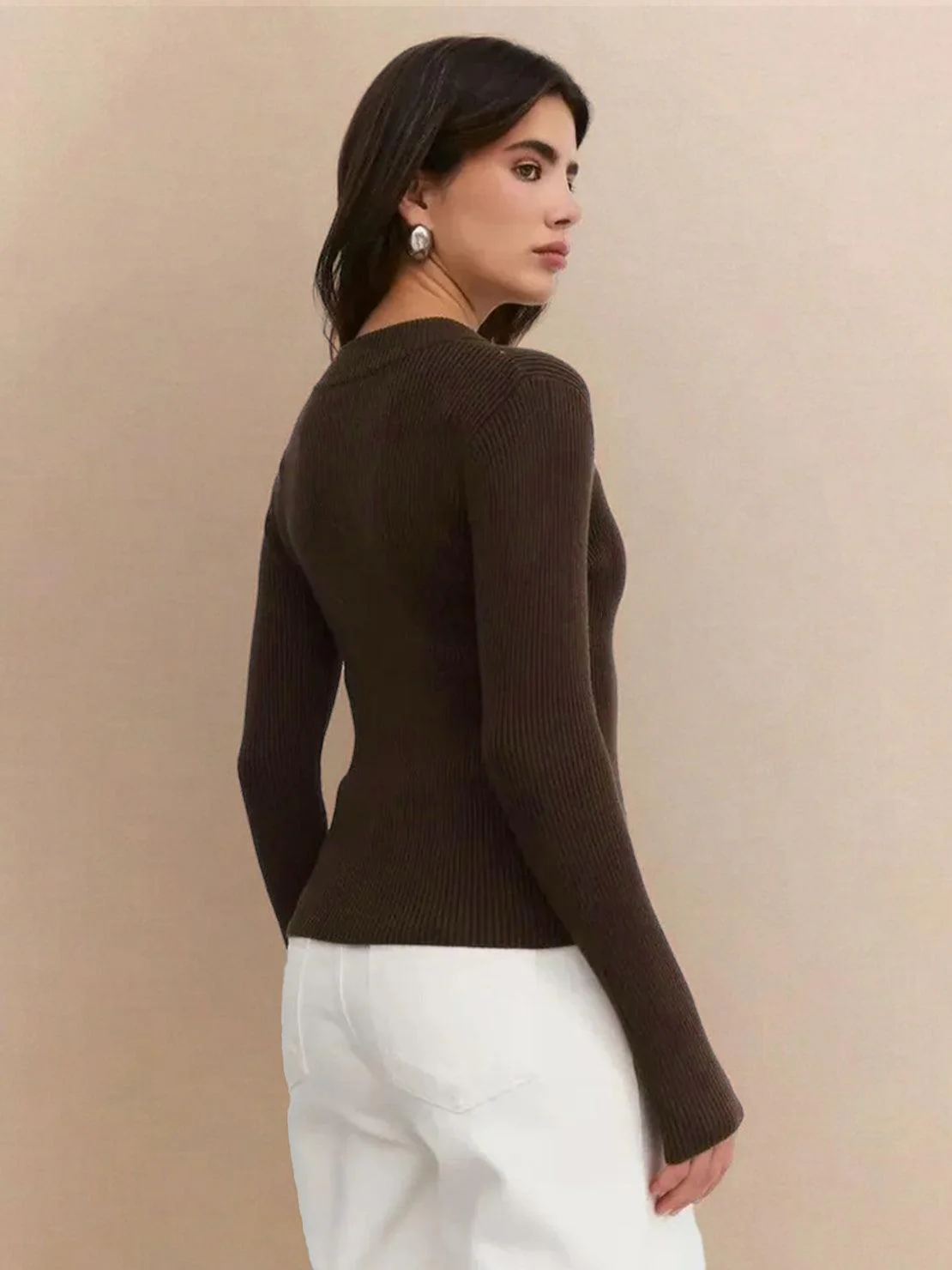 Zip-Up Knit Cardigan Jacket - Image 24